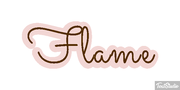 Flame Text effect