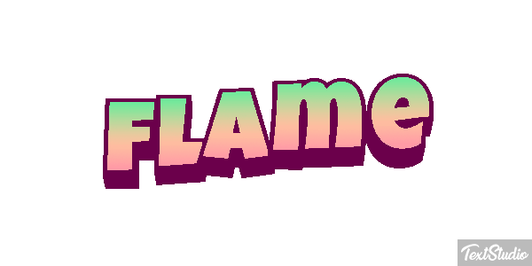 Flame Text effect