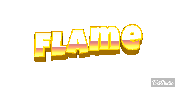 Flame Text effect