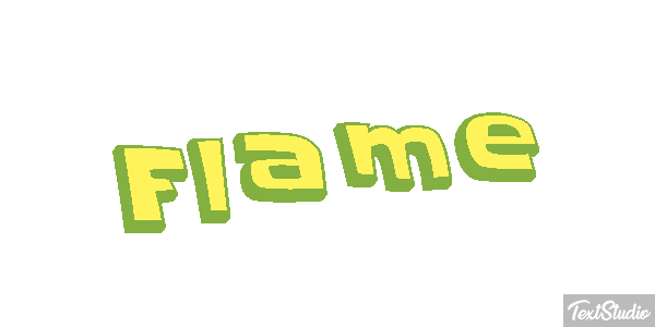 Flame Text effect
