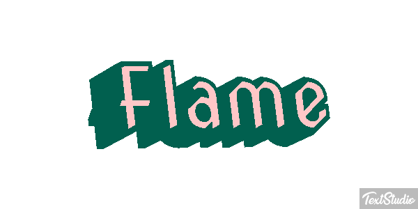 Flame Text effect