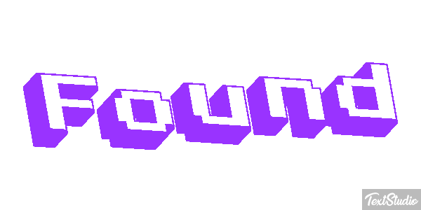 Found Text effect