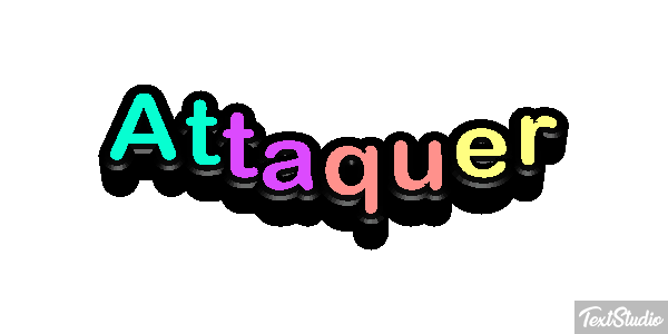 Attaquer Effet de texte