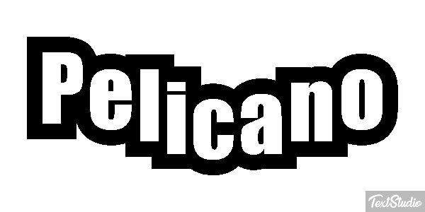 Pelícano Efecto de texto