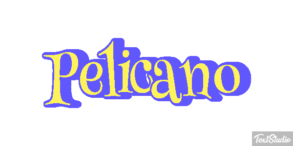 Pelícano Efecto de texto