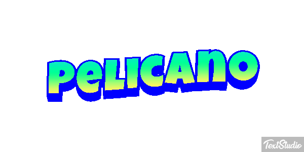 Pelícano Efecto de texto