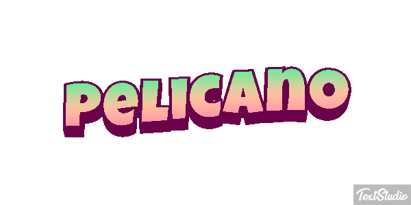 Pelícano Efecto de texto