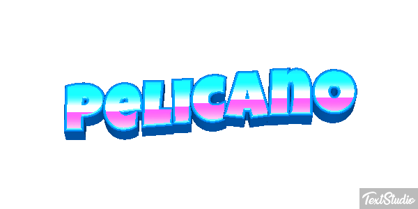 Pelícano Efecto de texto