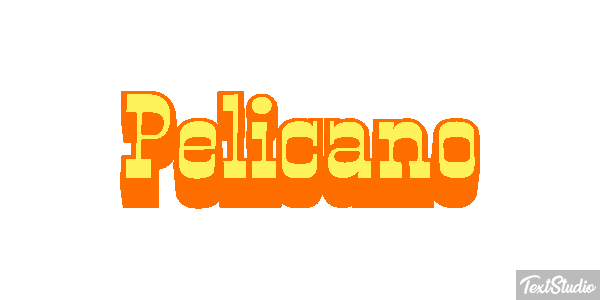 Pelícano Efecto de texto
