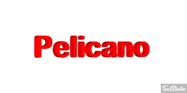 Pelícano Efecto de texto