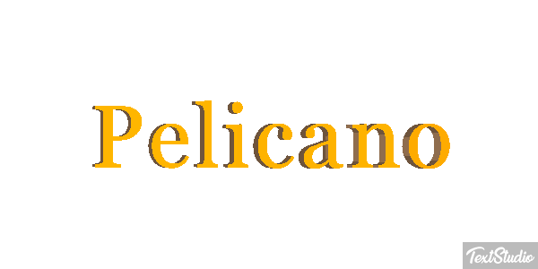 Pelícano Efecto de texto
