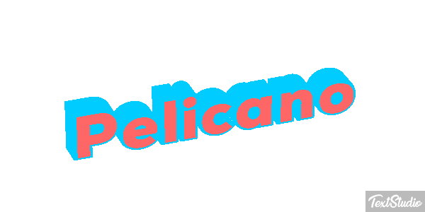 Pelícano Efecto de texto