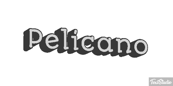 Pelícano Efecto de texto