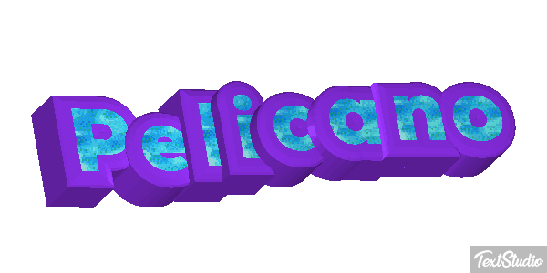 Pelícano Efecto de texto