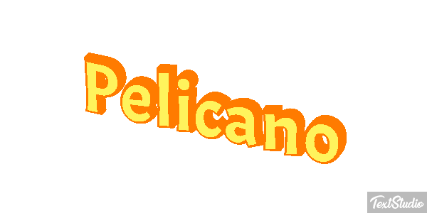 Pelícano Efecto de texto