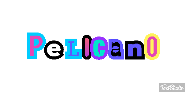Pelícano Efecto de texto