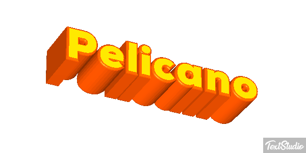 Pelícano Efecto de texto