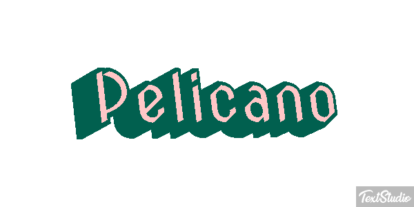 Pelícano Efecto de texto