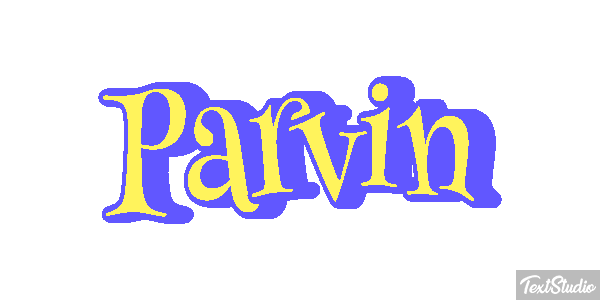 Parvin Efecto de texto