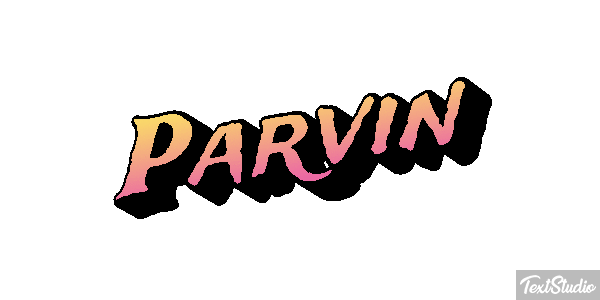 Parvin Efecto de texto