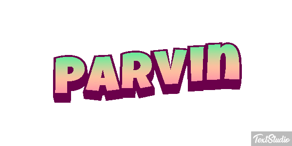 Parvin Efecto de texto