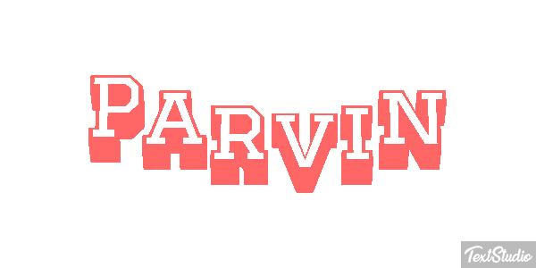 Parvin Efecto de texto