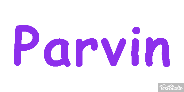 Parvin Efecto de texto