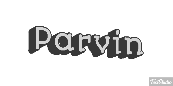 Parvin Efecto de texto
