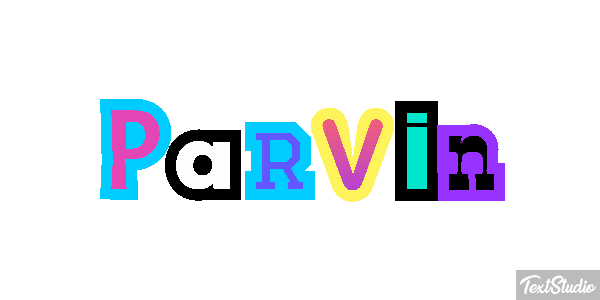 Parvin Efecto de texto