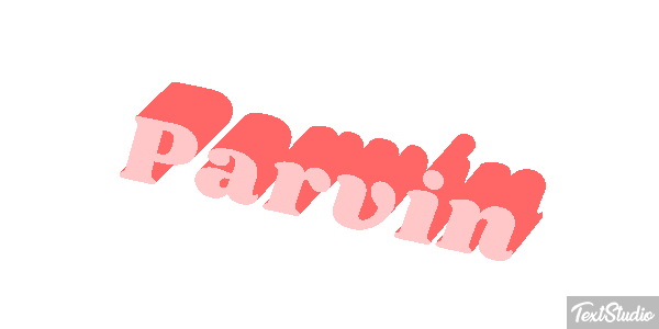Parvin Efecto de texto