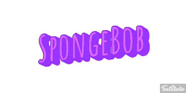 SpongeBob Effetto testo