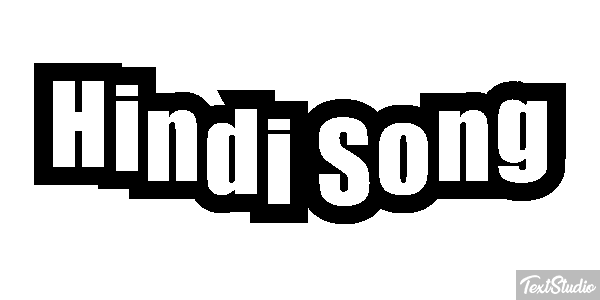 Hindi Song Effet de texte