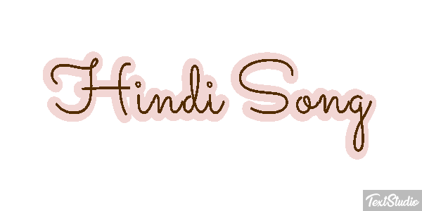 Hindi Song Effet de texte