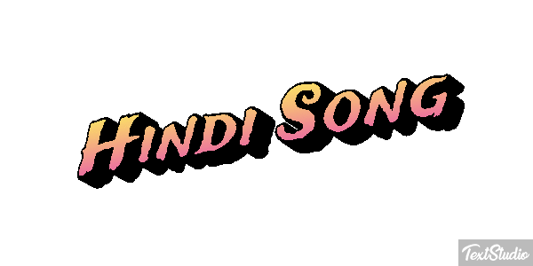 Hindi Song Effet de texte