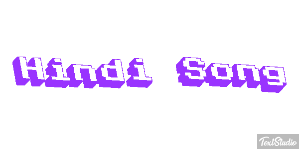 Hindi Song Effet de texte