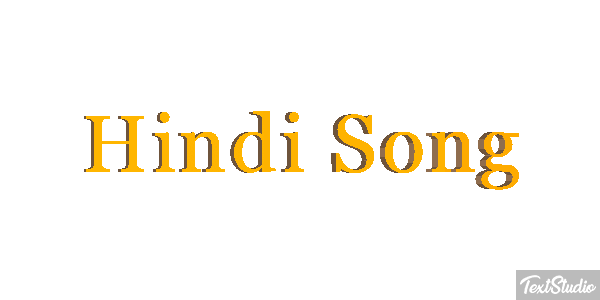 Hindi Song Effet de texte