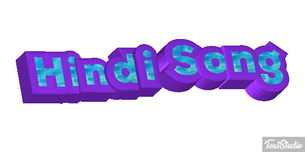 Hindi Song Effet de texte