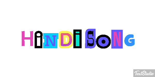 Hindi Song Effet de texte
