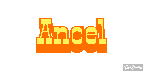 Ancel Text effect