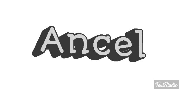 Ancel Text effect