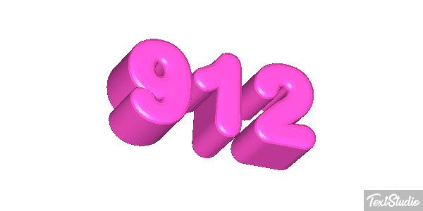 912 Number Animated GIF Logo Designs