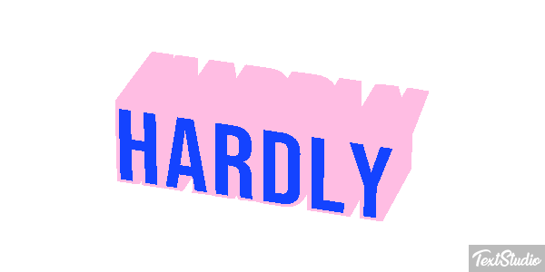 Hardly Text effect
