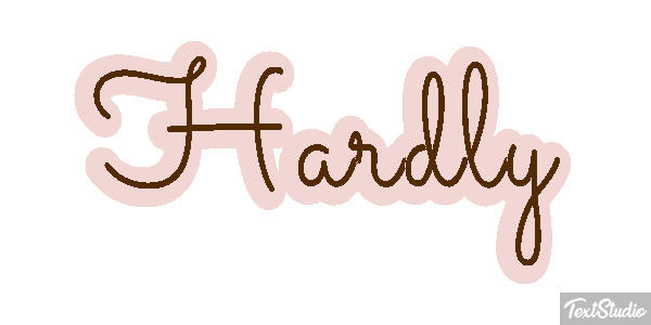 Hardly Text effect
