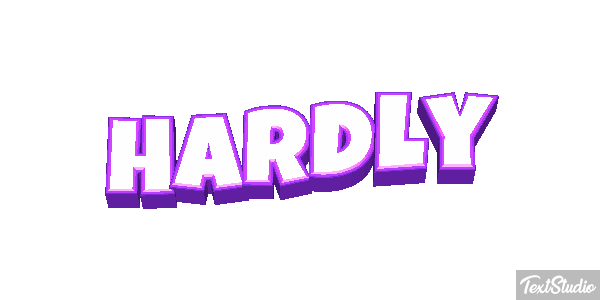 Hardly Text effect