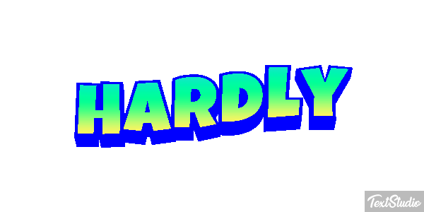 Hardly Text effect