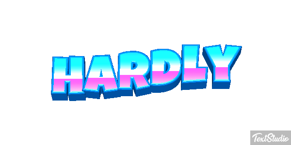 Hardly Text effect
