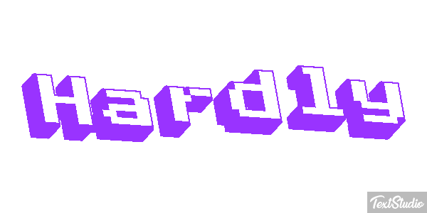 Hardly Text effect