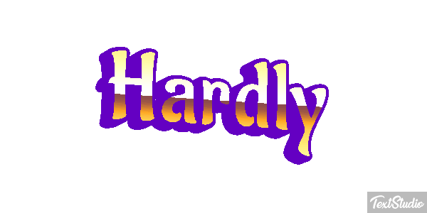 Hardly Text effect