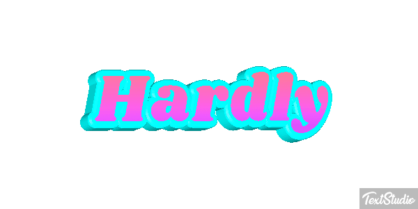 Hardly Text effect