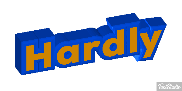 Hardly Text effect